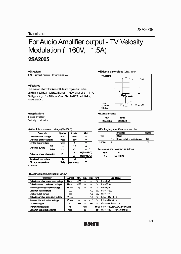 2SA2005_1194865.PDF Datasheet