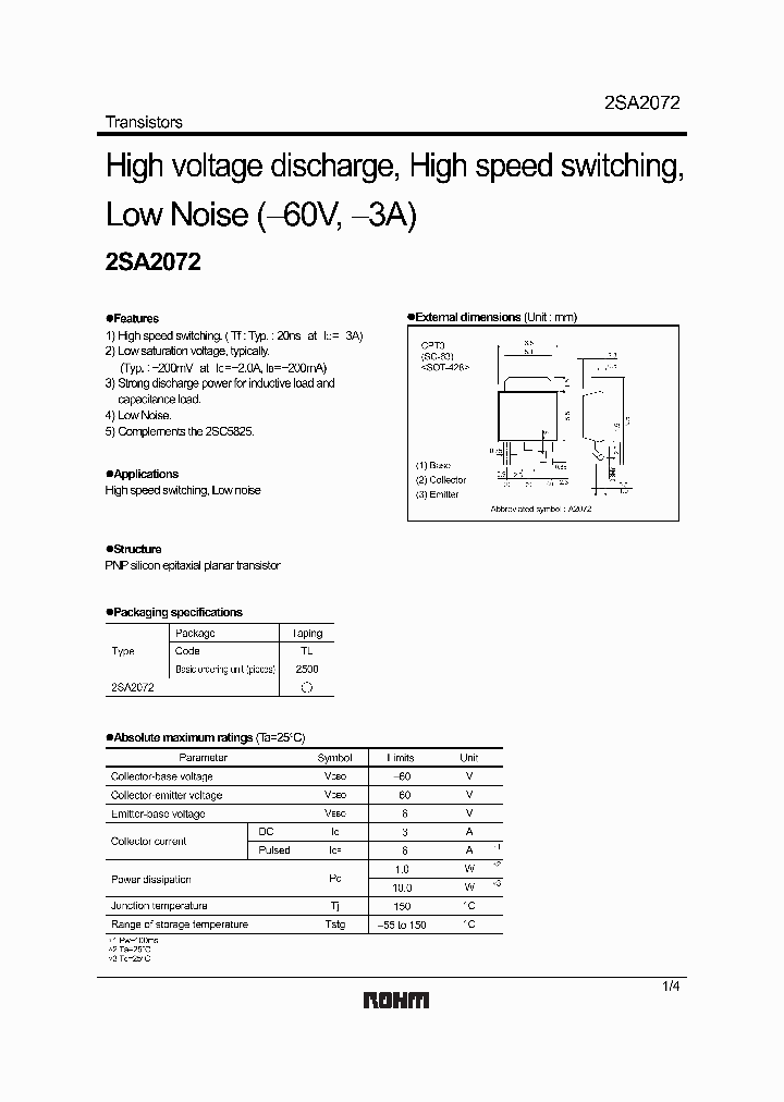 2SA2072_1194900.PDF Datasheet