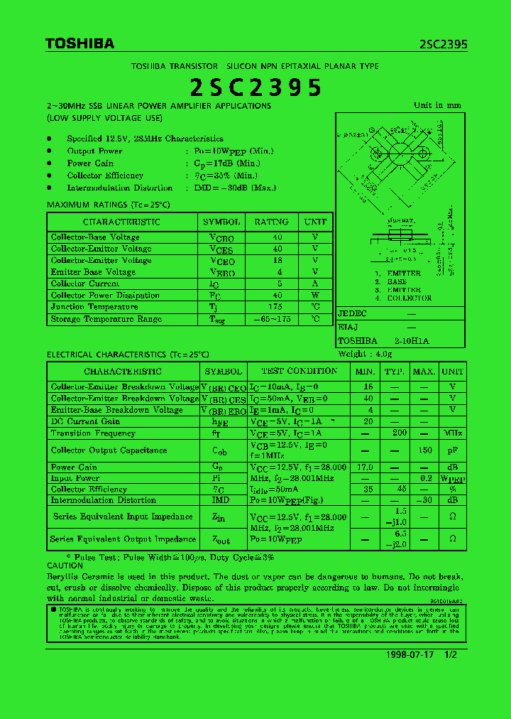 2SC2395_1130490.PDF Datasheet