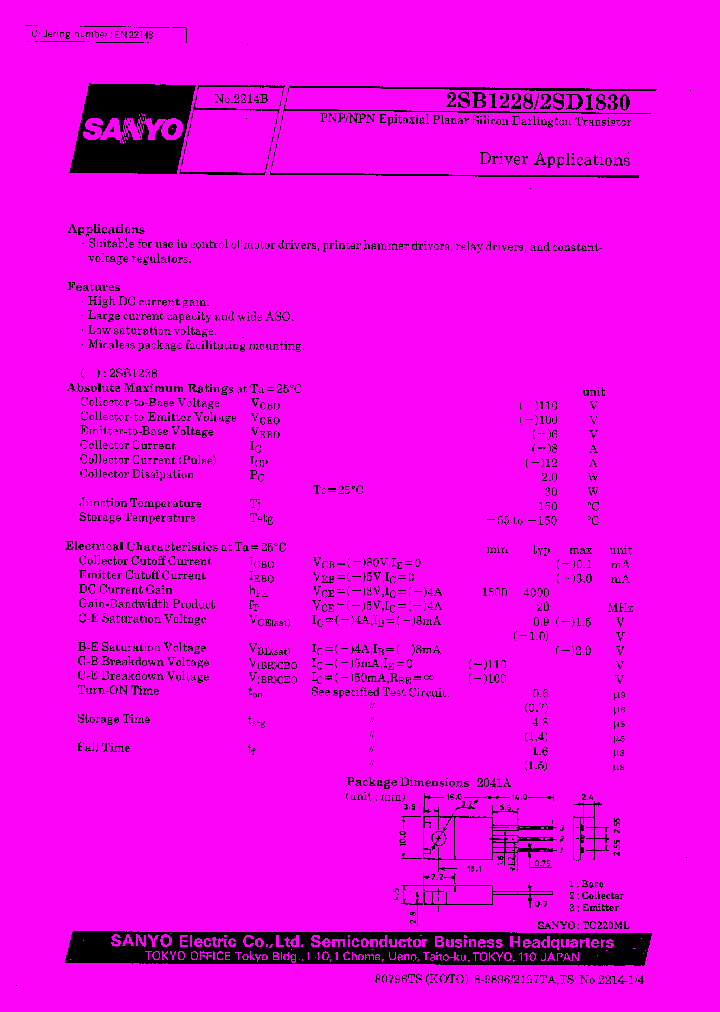 2SD1830_1045703.PDF Datasheet