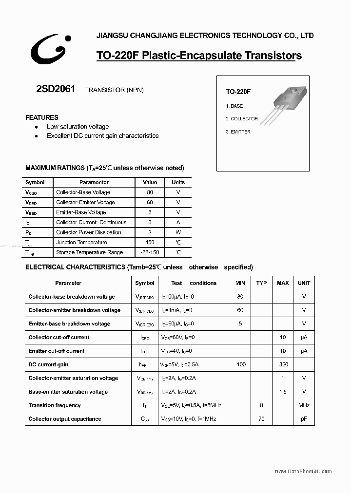 2SD2061_1140213.PDF Datasheet