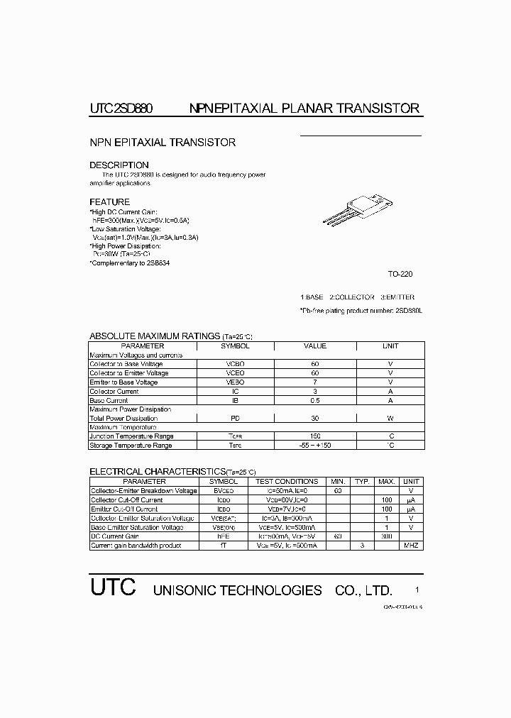 2SD880_1180073.PDF Datasheet