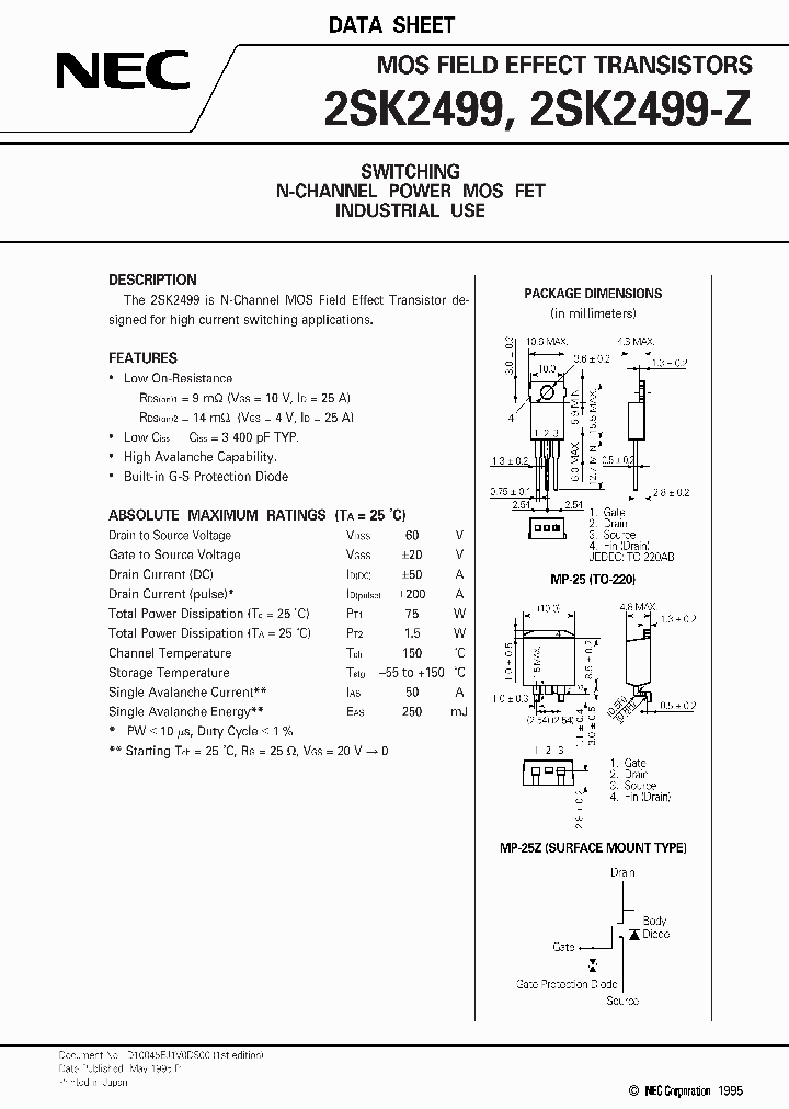 2SK2499-Z_1198223.PDF Datasheet