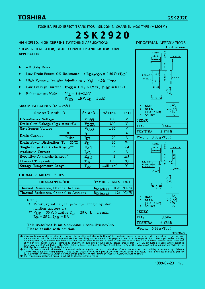 2SK2920_1061608.PDF Datasheet