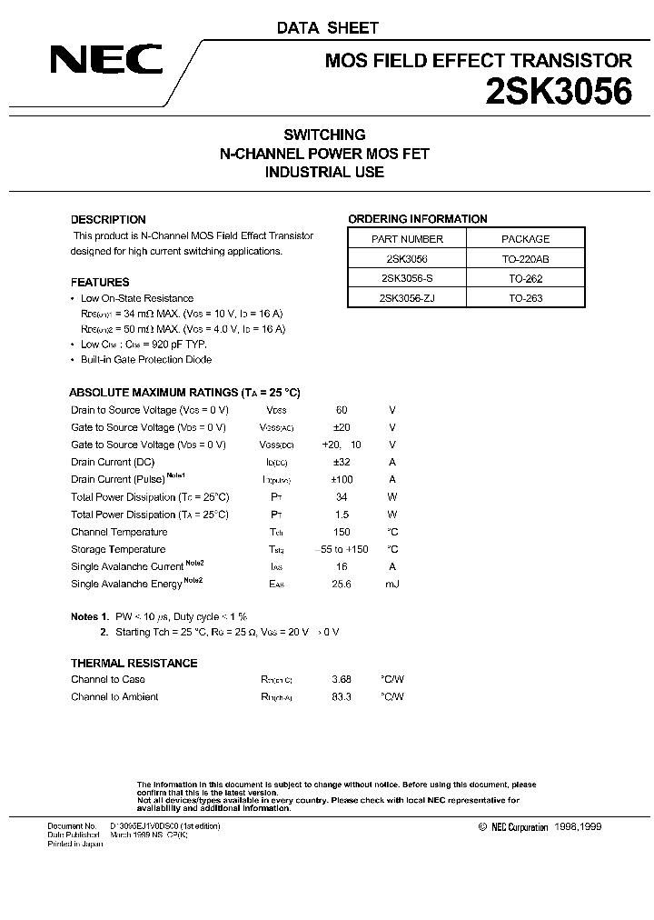 2SK3056_1025486.PDF Datasheet