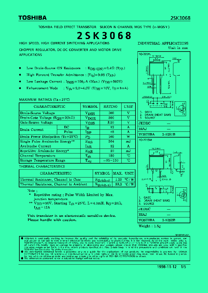 2SK3068_1198510.PDF Datasheet