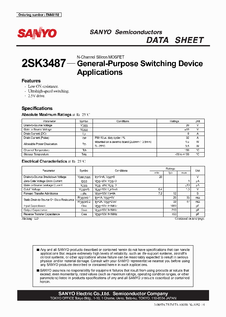 2SK3487_1198705.PDF Datasheet