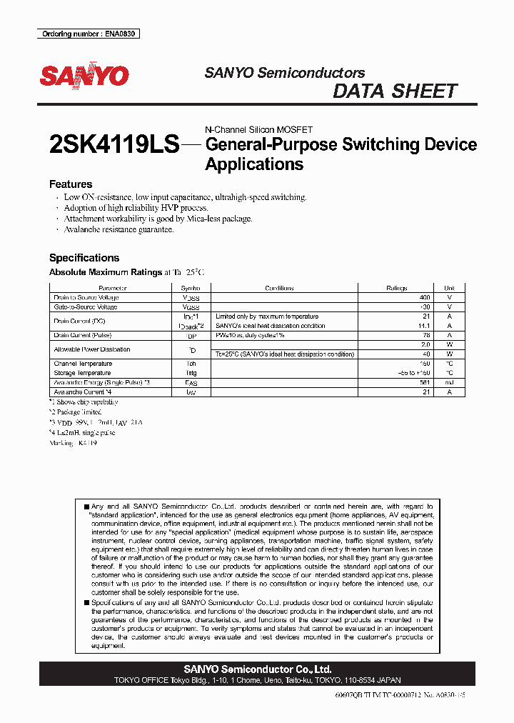 2SK4119LS_1061547.PDF Datasheet