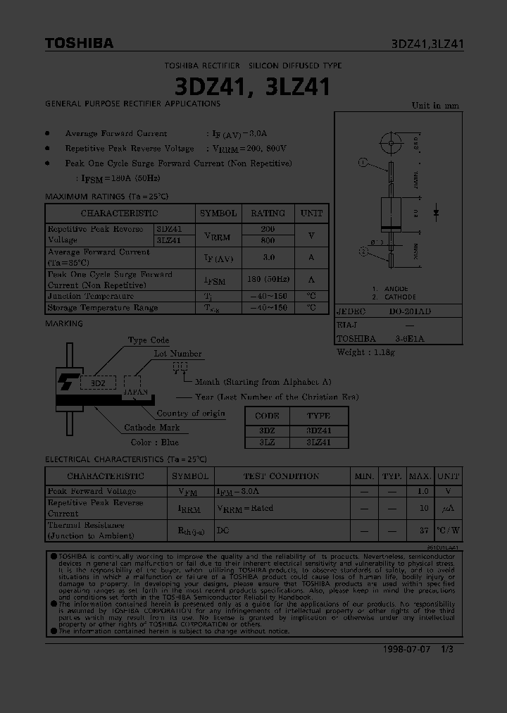 3DZ41_1199525.PDF Datasheet
