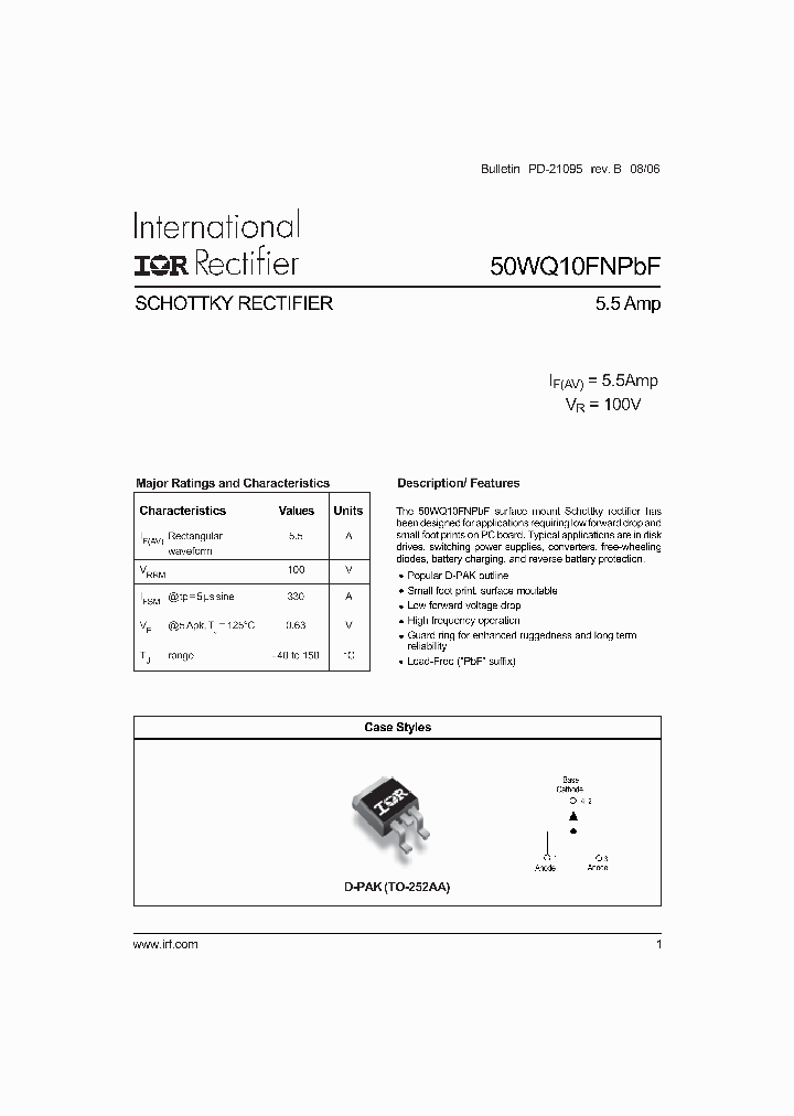 50WQ10FNPBF_1090626.PDF Datasheet