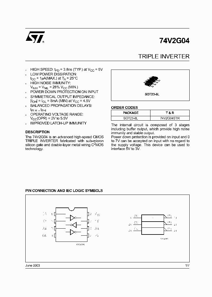 74V2G04STR_1202999.PDF Datasheet