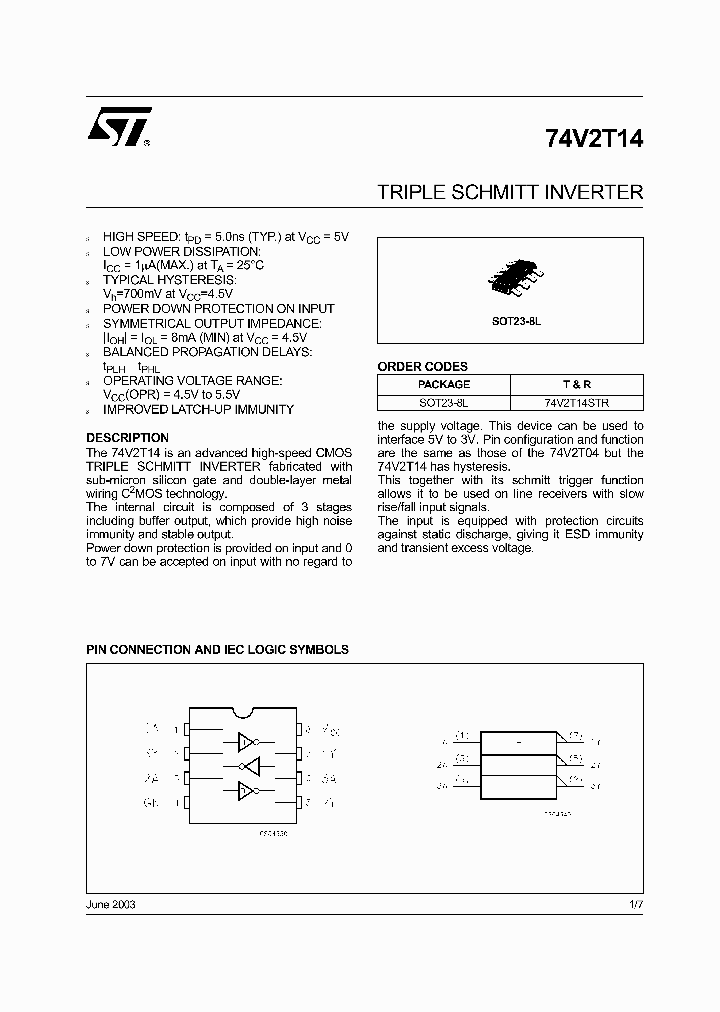 74V2T14STR_1203016.PDF Datasheet