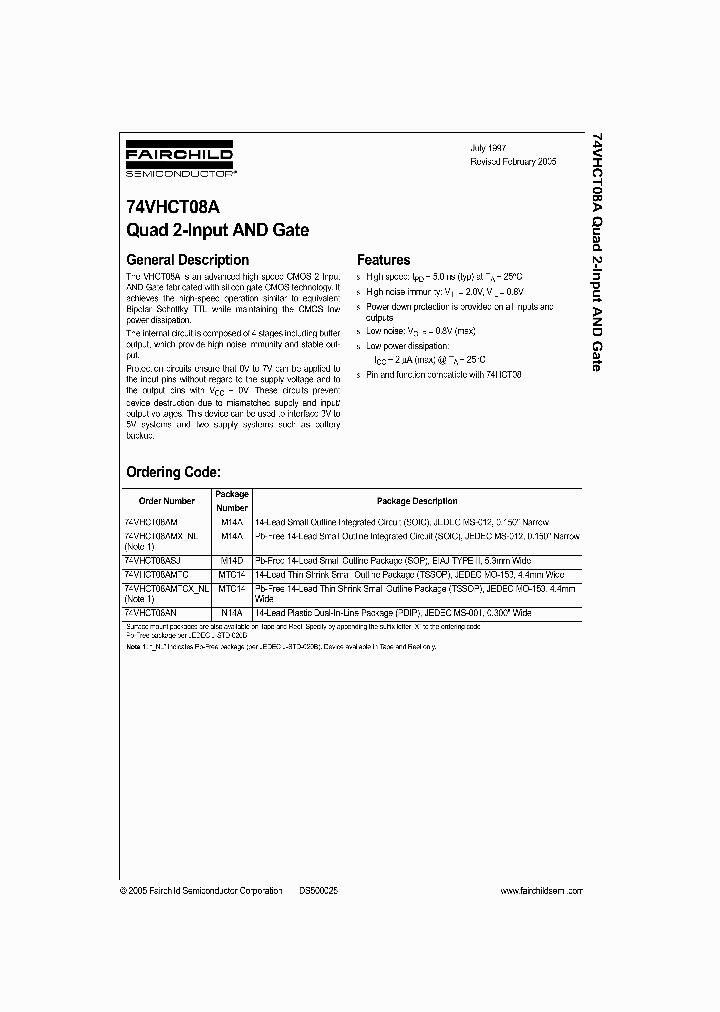 74VHCT08AMTC_1079237.PDF Datasheet