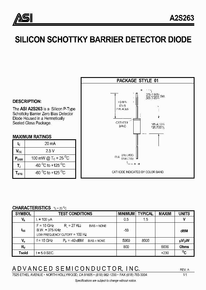 A2S263_1167490.PDF Datasheet