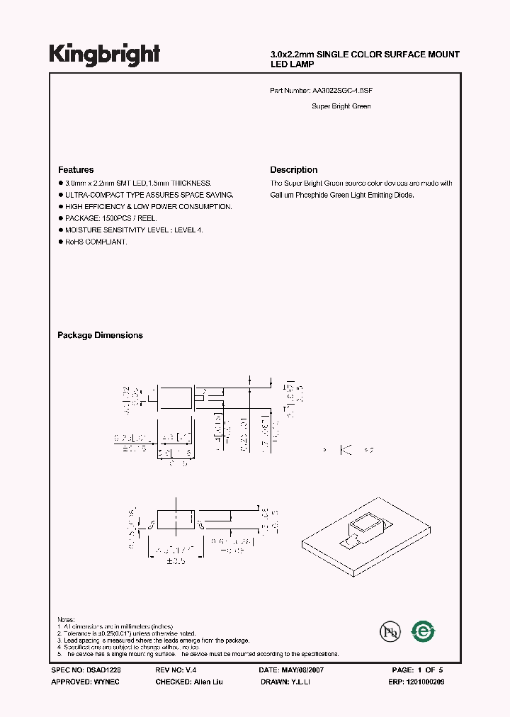 AA3022SGC-45SF_1204940.PDF Datasheet