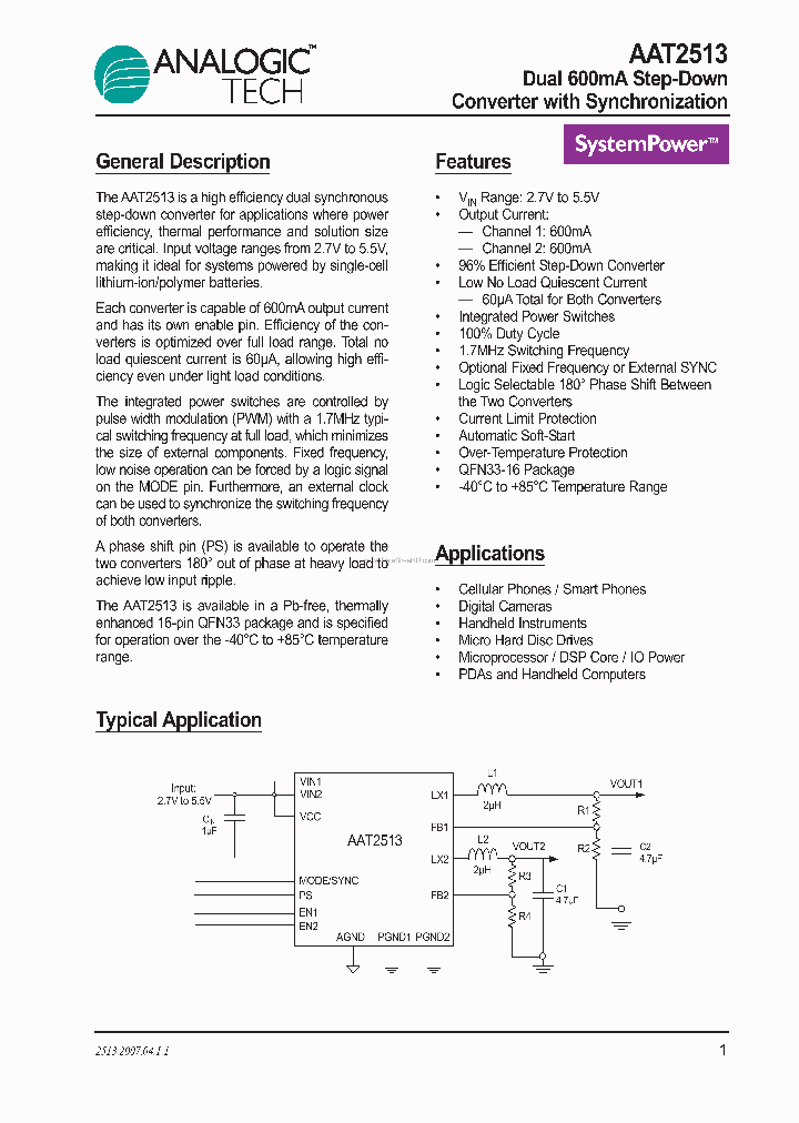 AAT2513_1119691.PDF Datasheet