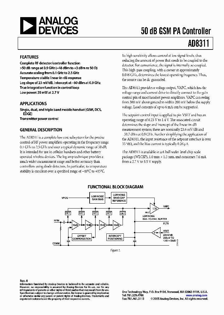 AD8311ACBZ-P2_1103534.PDF Datasheet