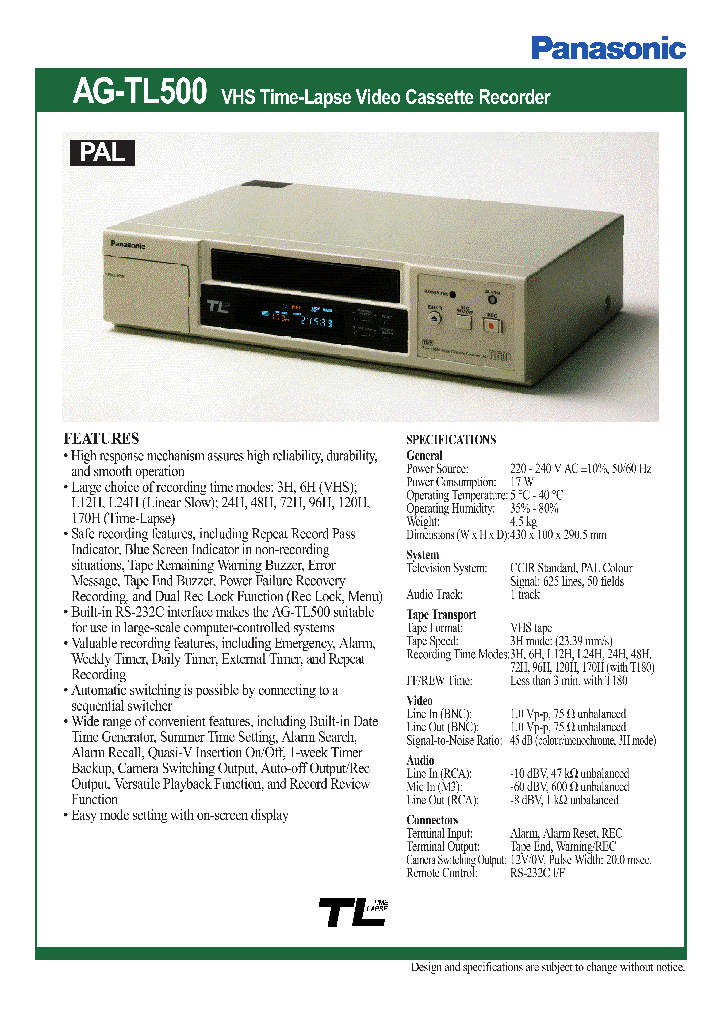 AG-TL500_1208220.PDF Datasheet