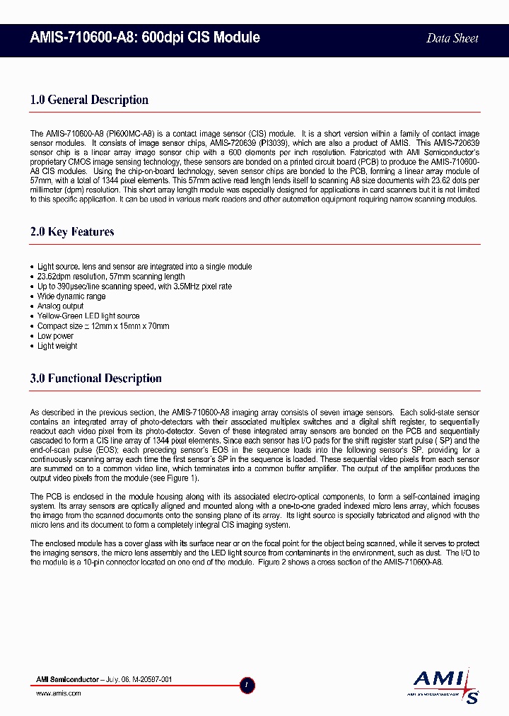 AMIS-710600-A8_1209605.PDF Datasheet