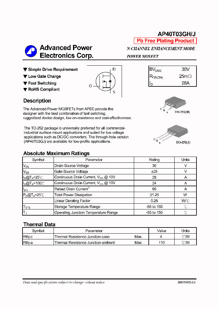 AP40T03GH_1168542.PDF Datasheet