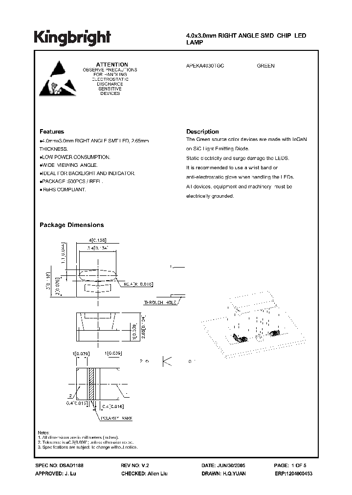 APEKA4030TGC_1210845.PDF Datasheet