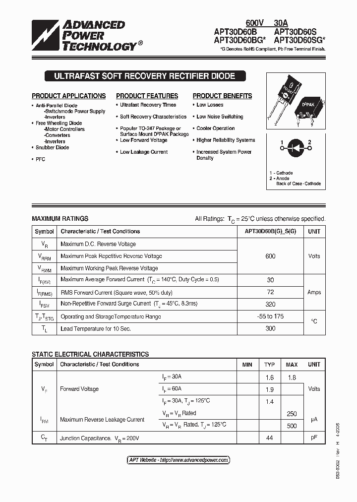 APT30D60SG_1211558.PDF Datasheet