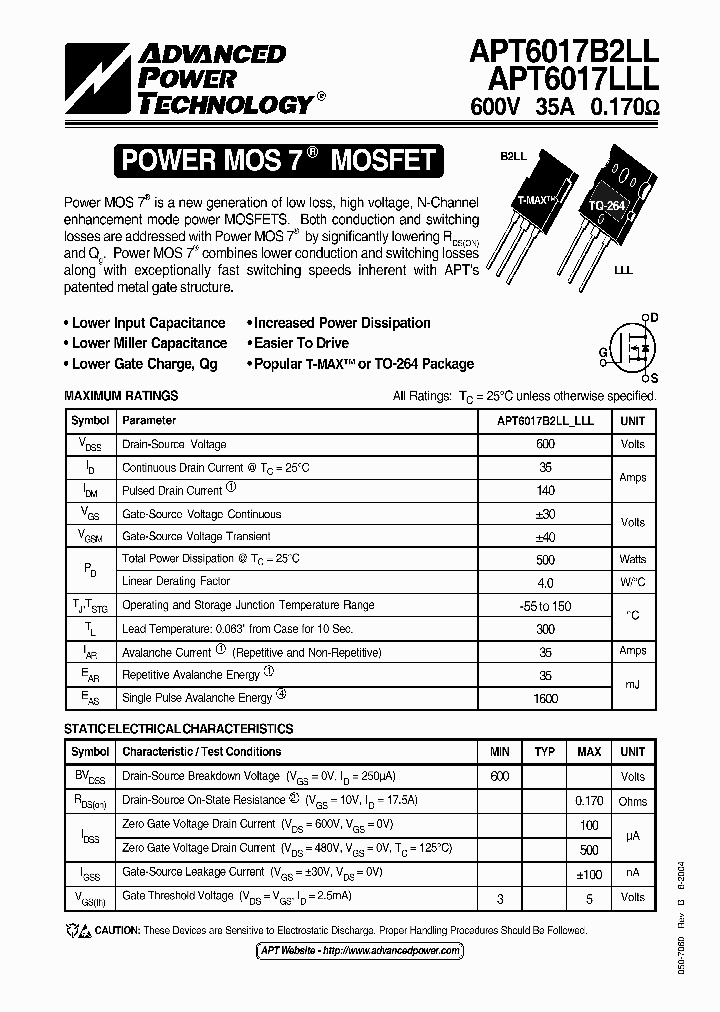 APT6017B2LL04_1211820.PDF Datasheet