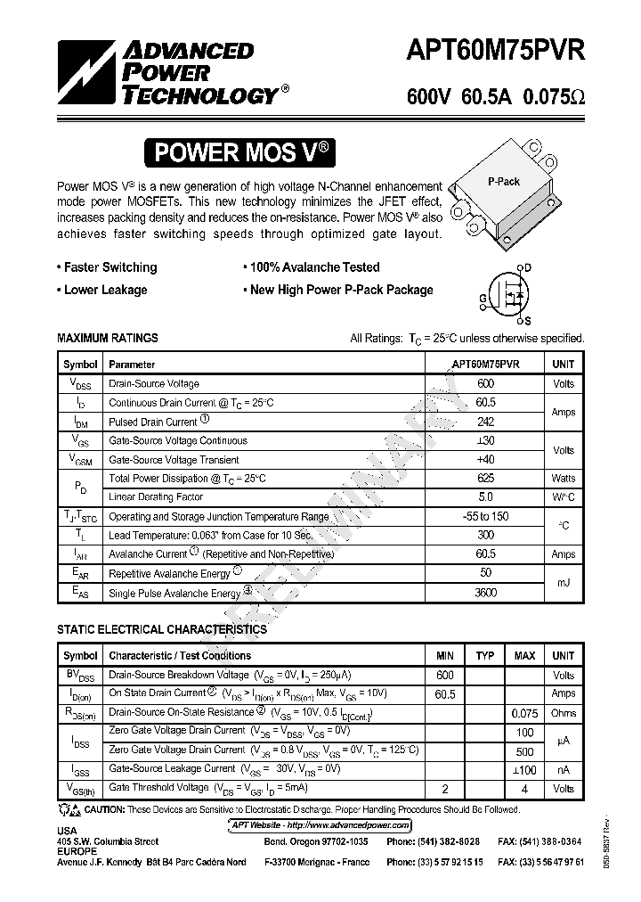 APT60M75PVR_1211907.PDF Datasheet