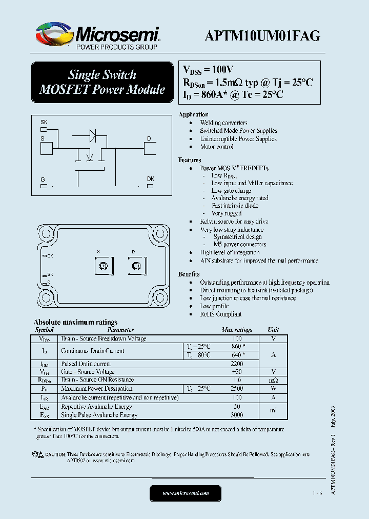 APTM10UM01FAG_1212593.PDF Datasheet