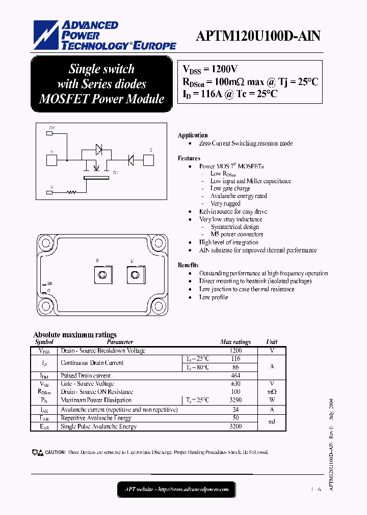 APTM120U100D-ALN_1212624.PDF Datasheet