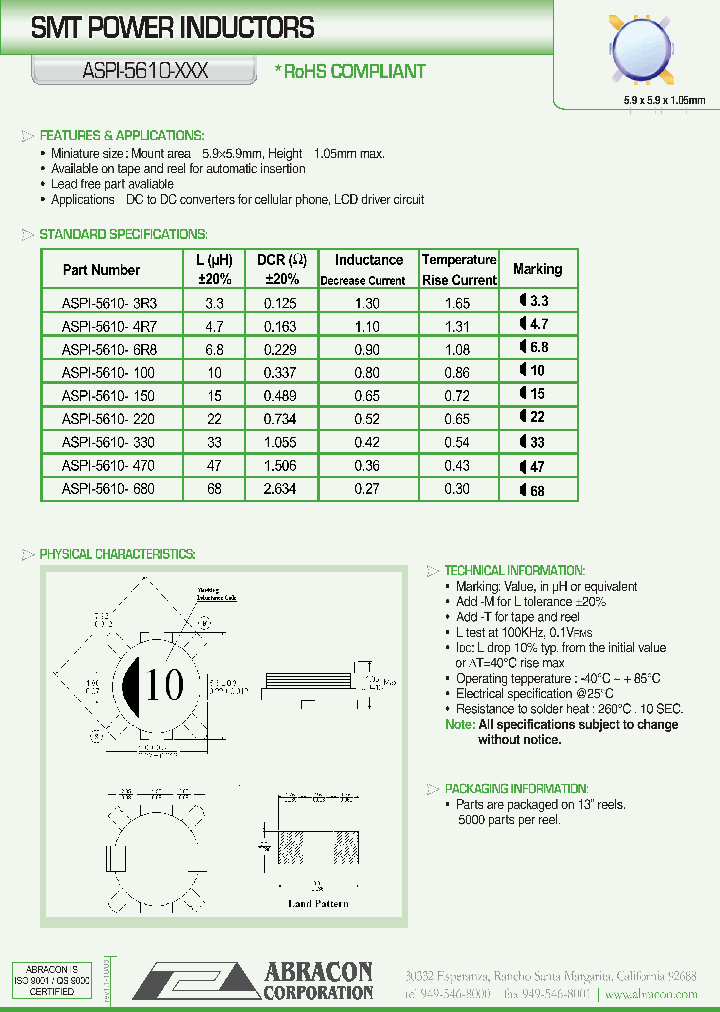 ASPI-5610-6R8_1056984.PDF Datasheet