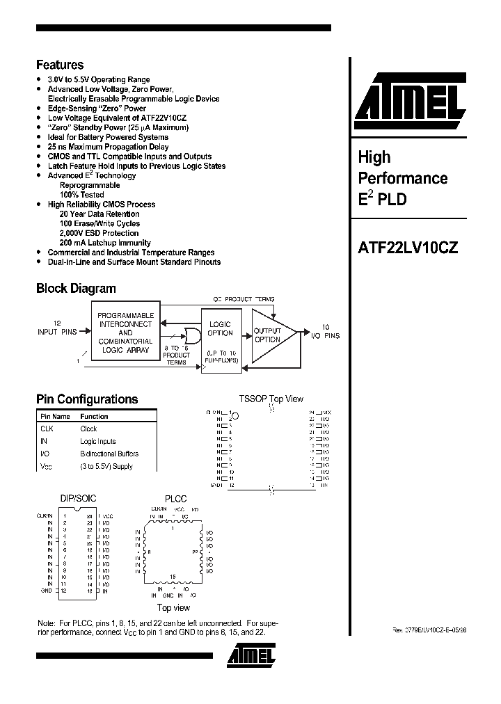 ATF22LV10CZ-25JC_1051676.PDF Datasheet