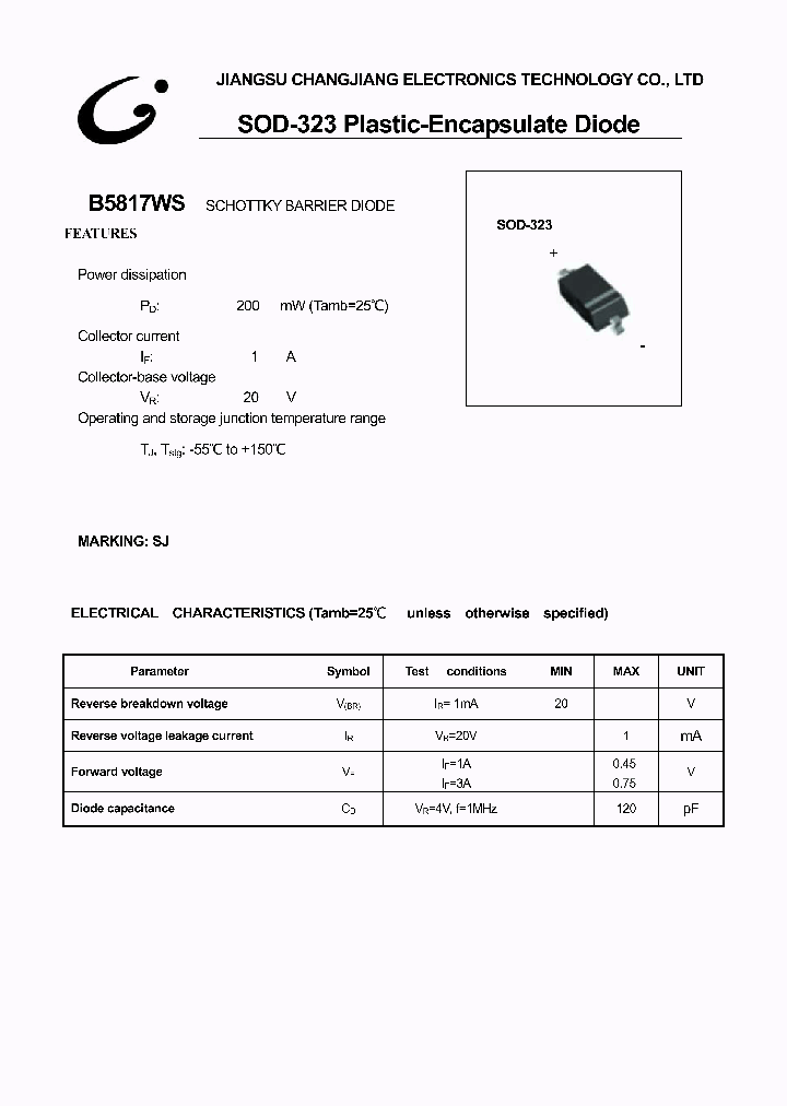 B5817WS_1098317.PDF Datasheet