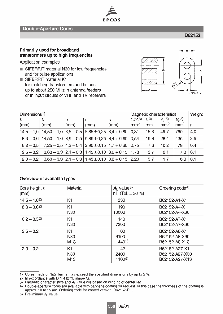 B62152-A8-X30_1216166.PDF Datasheet