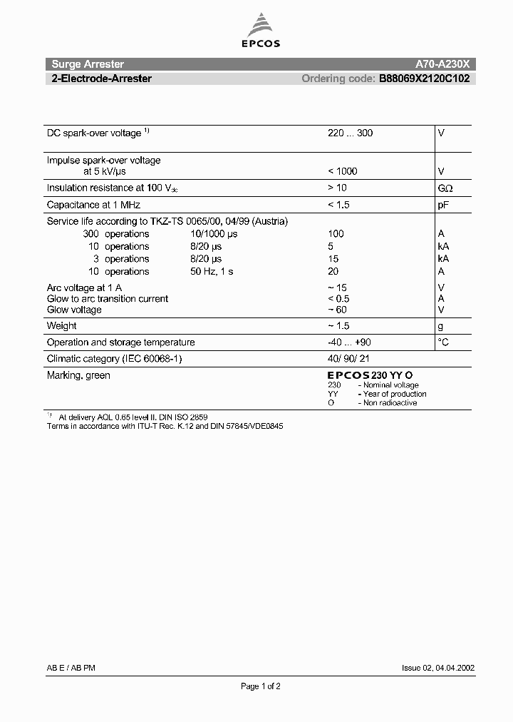 B88069X2120C102_1216498.PDF Datasheet