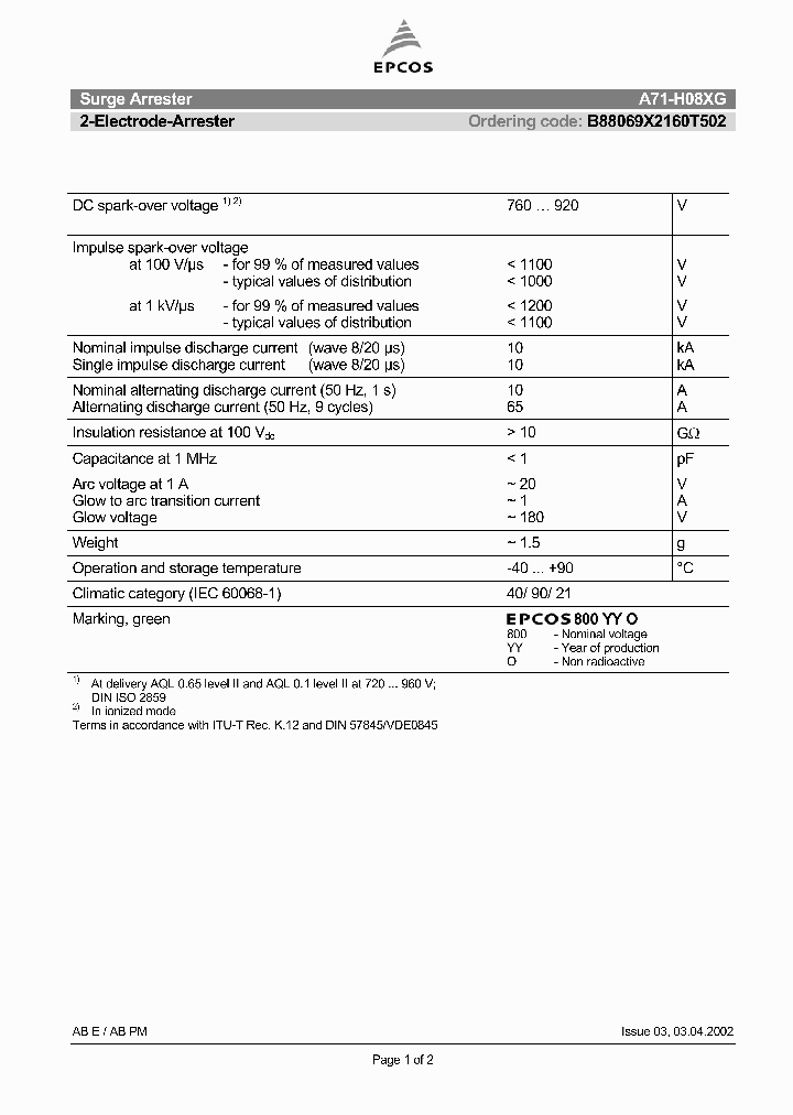 B88069X2160T502_1150661.PDF Datasheet