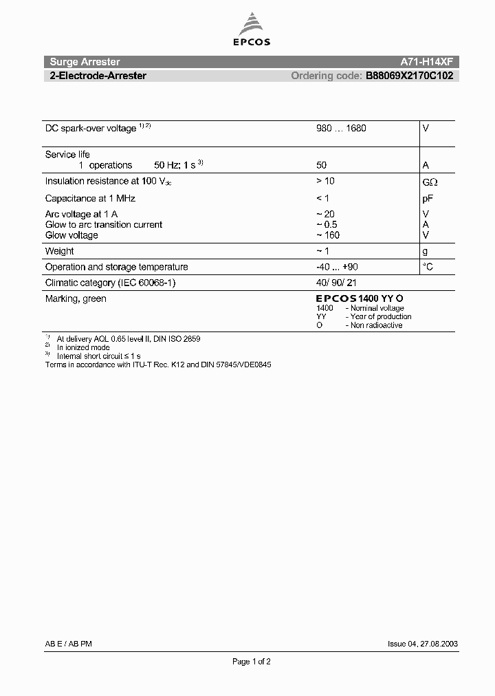 B88069X2170C102_1216501.PDF Datasheet