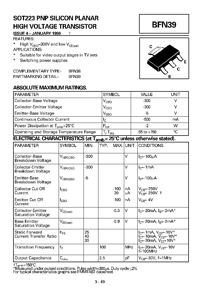 BFN39_1130345.PDF Datasheet