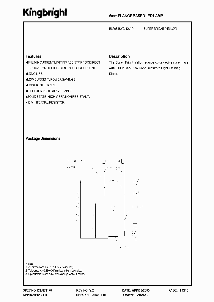 BLF051SYC-12V-P_1219675.PDF Datasheet