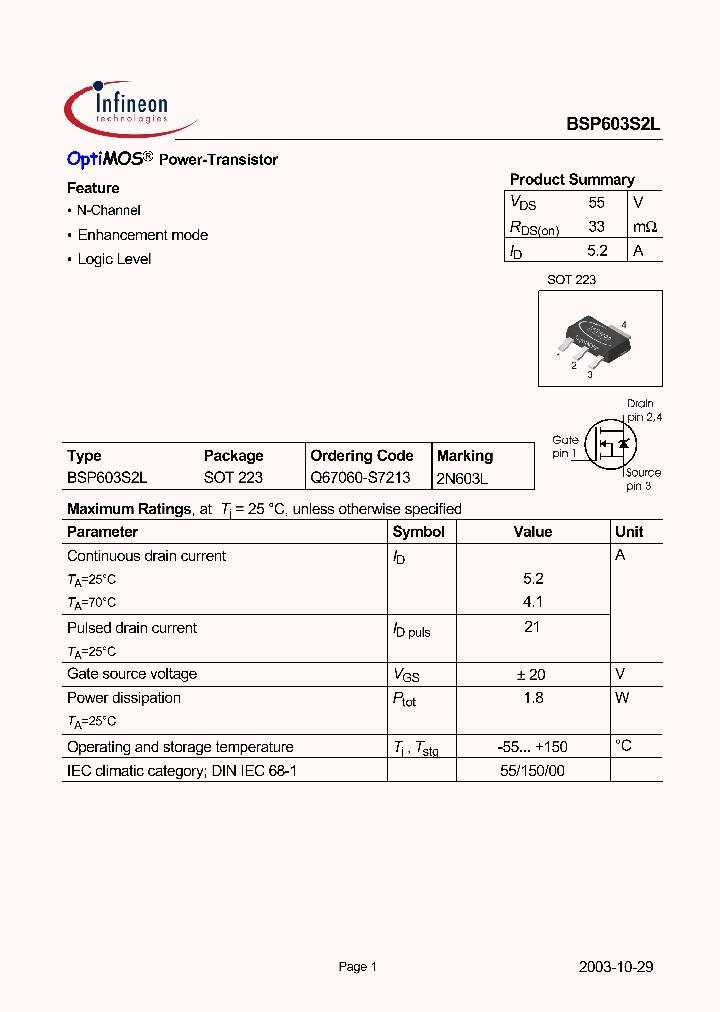 BSP603S2L_1220761.PDF Datasheet