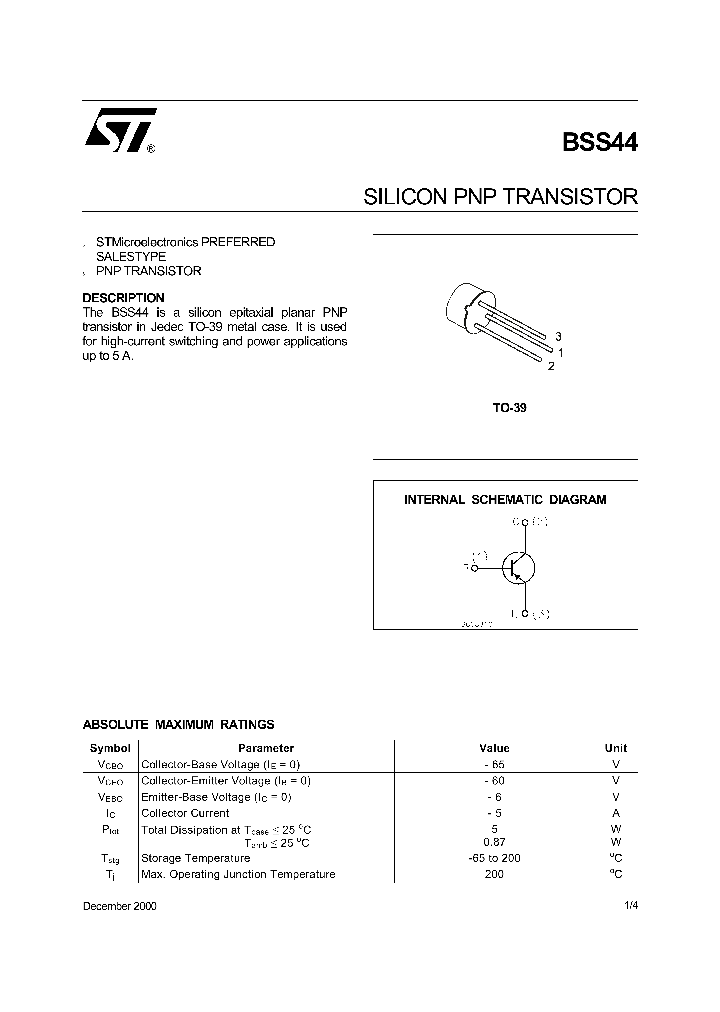 BSS4400_1220828.PDF Datasheet