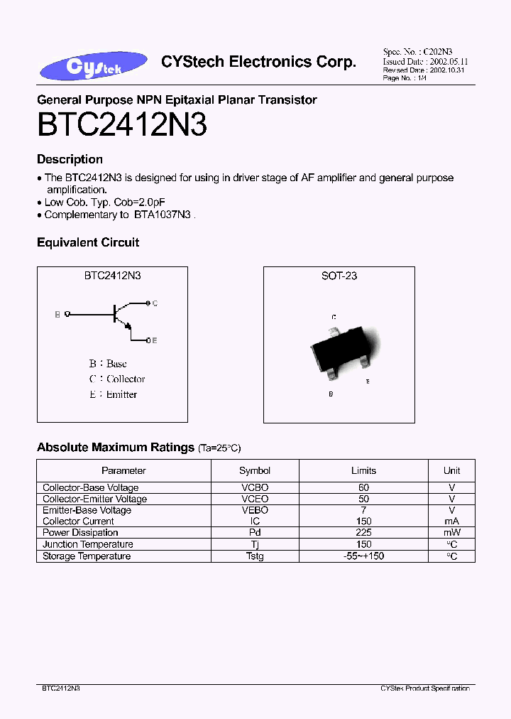 BTC2412N3_1221181.PDF Datasheet