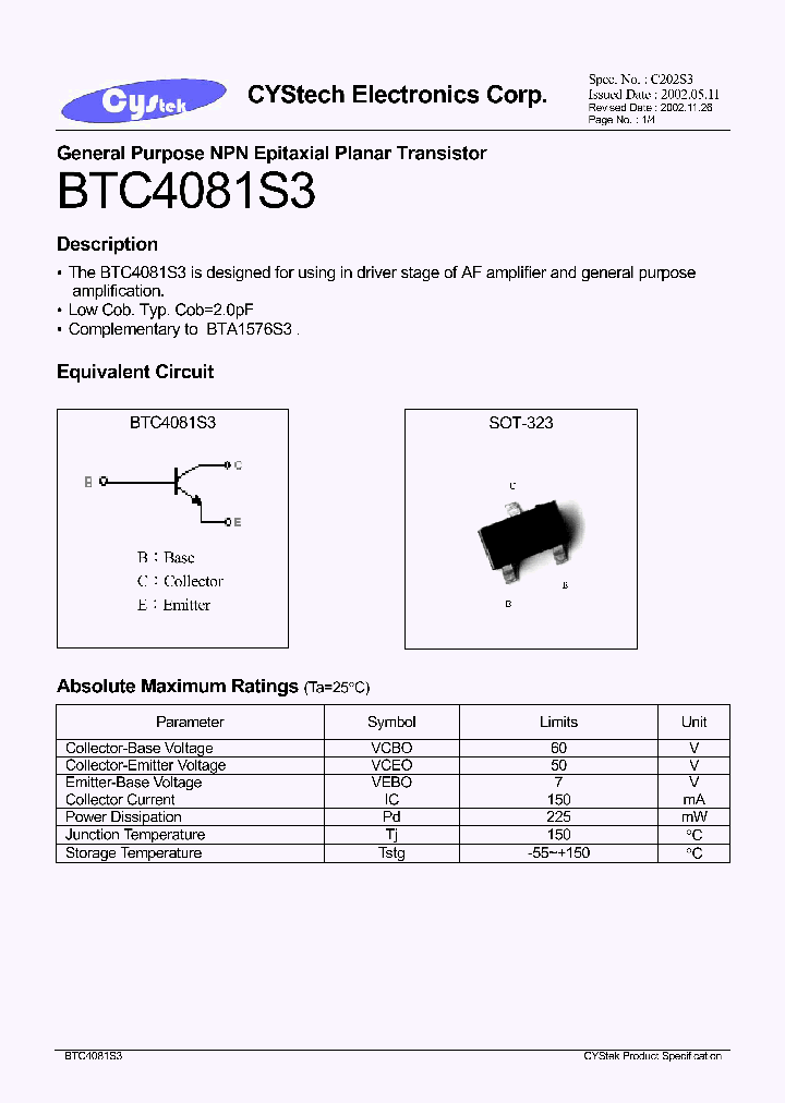 BTC4081S3_1221184.PDF Datasheet