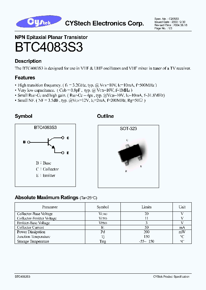 BTC4083S3_1221186.PDF Datasheet
