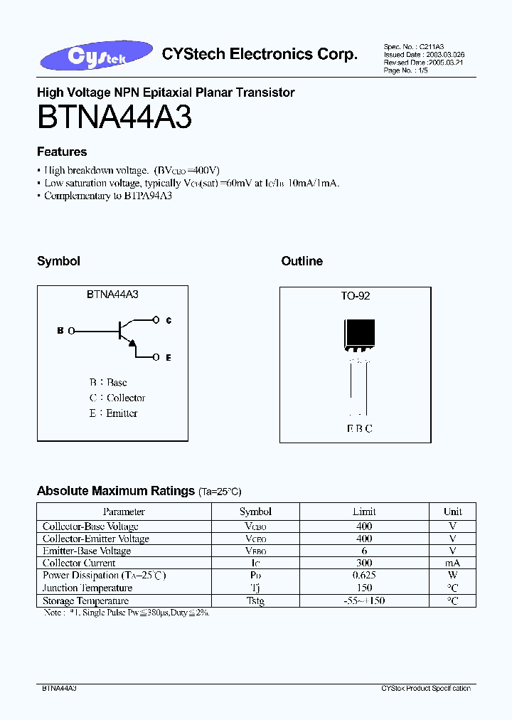 BTNA44A3_1221344.PDF Datasheet