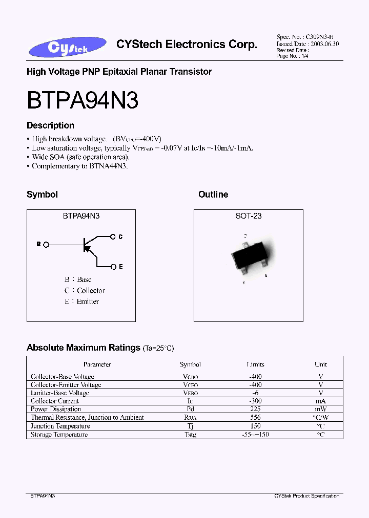 BTPA94N3_1221381.PDF Datasheet