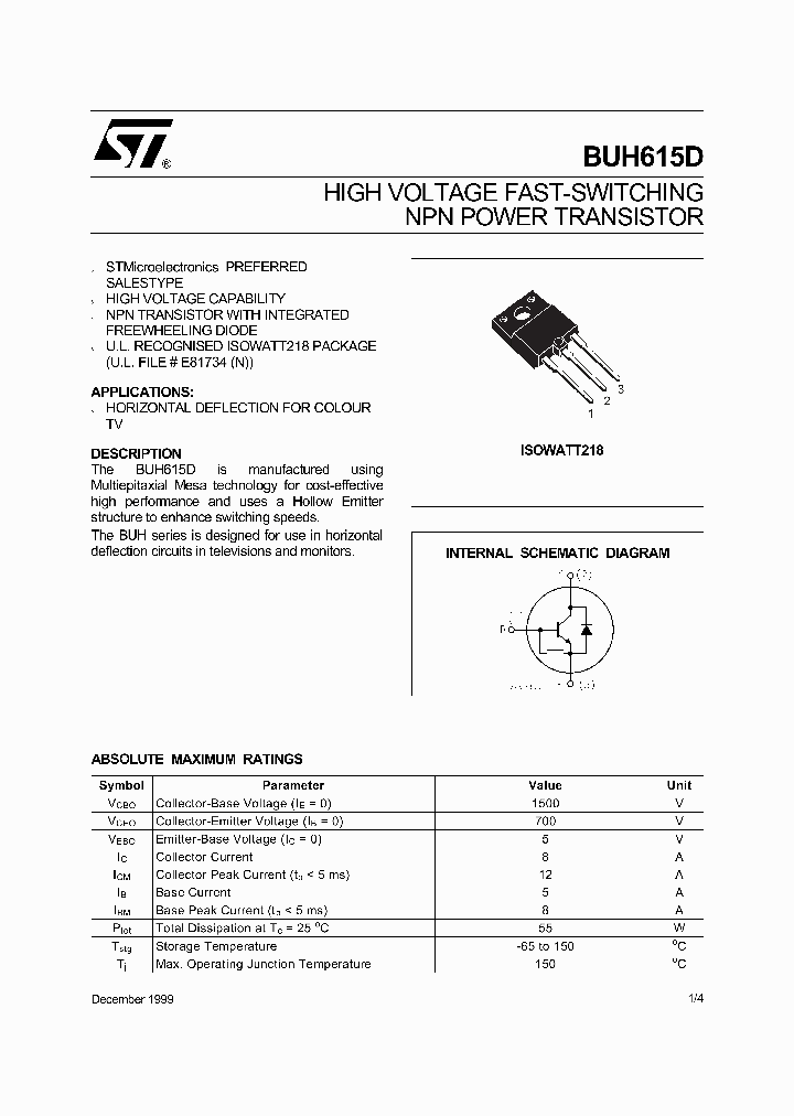 BUH615D_1221804.PDF Datasheet