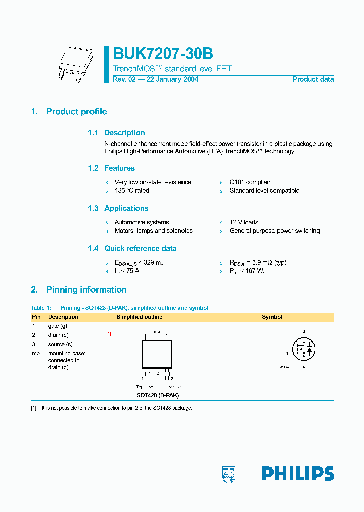 BUK7207-30B_1221920.PDF Datasheet