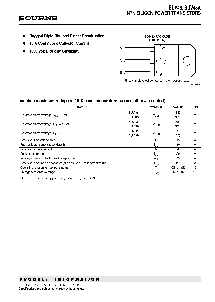 BUV48A_1222305.PDF Datasheet