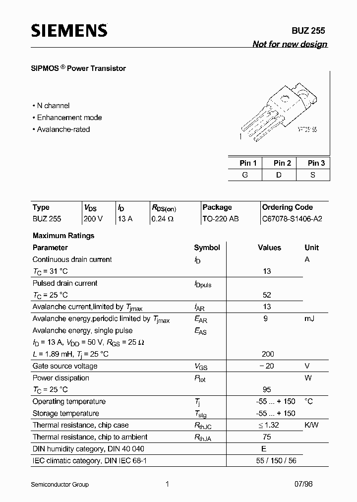 BUZ255_1159812.PDF Datasheet